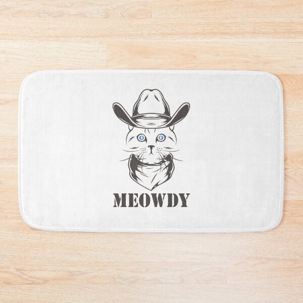 Item preview, Meowdy - Funny Mashup Between Meow and Howdy - Cat Meme - vintage cat designed and sold by YourTypicalMood.