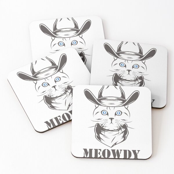Item preview, Meowdy - Funny Mashup Between Meow and Howdy - Cat Meme - vintage cat designed and sold by YourTypicalMood.