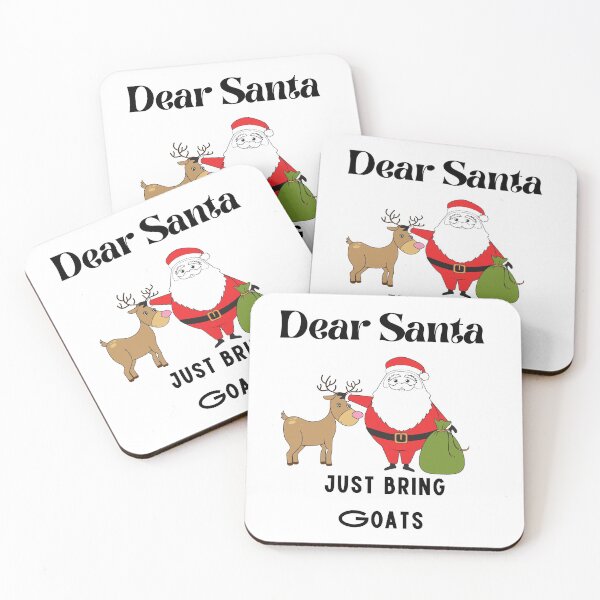 Item preview, Dear Santa just bring Goats,funny Christmas,animal lover designed and sold by piskwi.