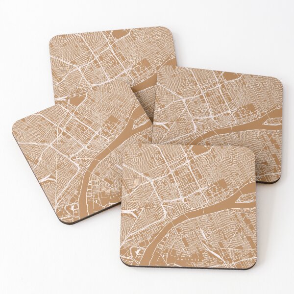 Item preview, Detroit Michigan Map designed and sold by RuumService.