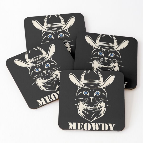 Item preview, Meowdy - Funny Mashup Between Meow and Howdy - Cat Meme - vintage cat designed and sold by YourTypicalMood.
