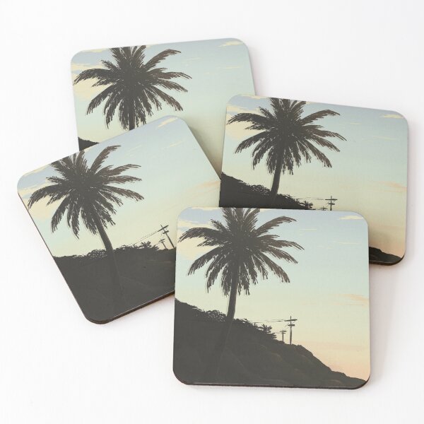 Item preview, Palm Tree Hawaiian Sunset Illustration designed and sold by emiliemakani.