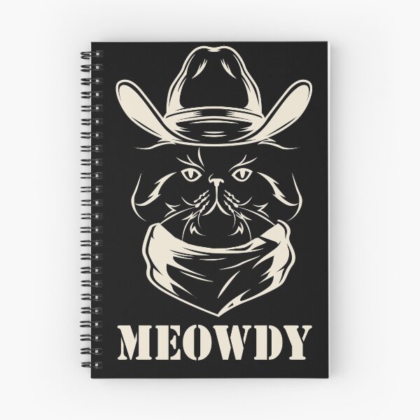 Item preview, Meowdy - Funny Mashup Between Meow and Howdy - Cat Meme - vintage cat designed and sold by YourTypicalMood.