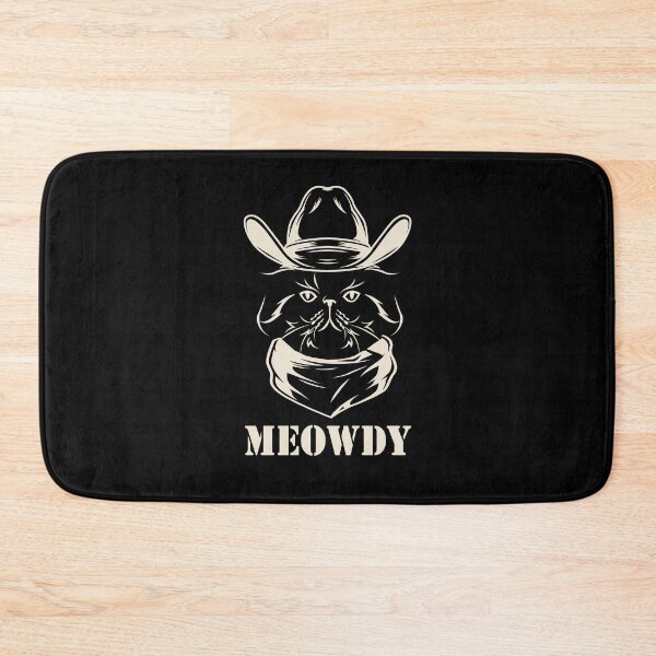 Item preview, Meowdy - Funny Mashup Between Meow and Howdy - Cat Meme - vintage cat designed and sold by YourTypicalMood.