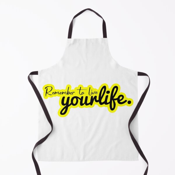 Item preview, Remember to live your life - Short Inspirational Quote - Yellow designed and sold by Coffisher.
