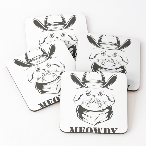 Item preview, Meowdy - Funny Mashup Between Meow and Howdy - Cat Meme - vintage cat designed and sold by YourTypicalMood.