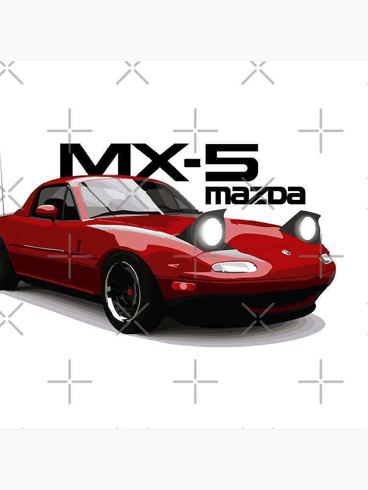 Designer Mazda Miata MX-5 na Red Backpack for Sale by martjfaulkner