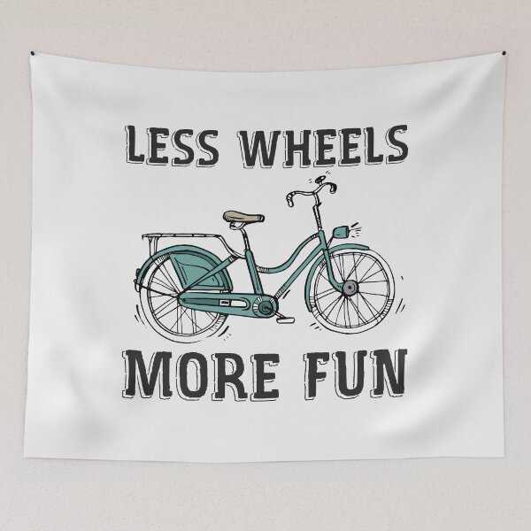 Item preview, Bicycle cyclist Funny gift Less bikes more fun designed and sold by ElBeDesigns.