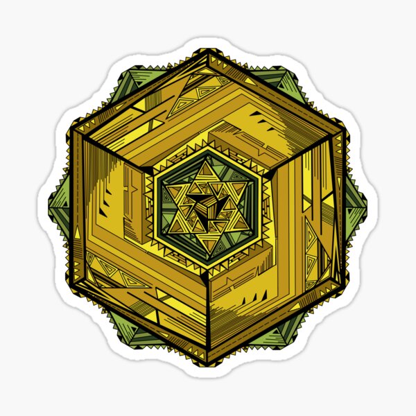 Base3Cube Mandala Sticker