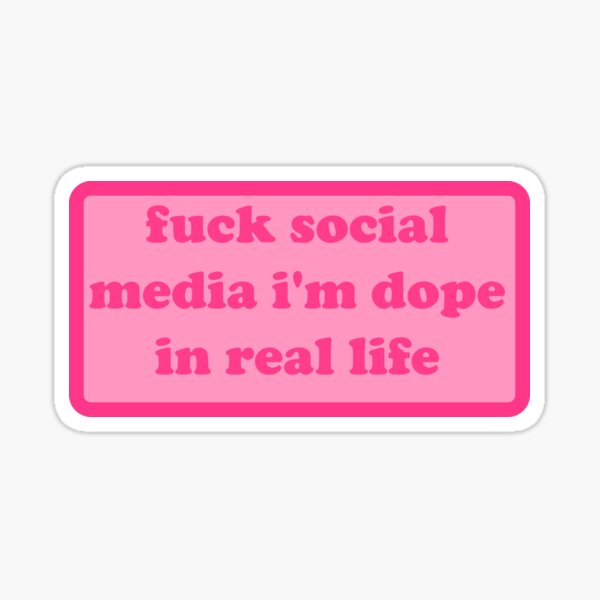 dope in real life - y2k motivational quote Sticker