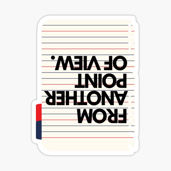 Phrase From another point of view Sticker