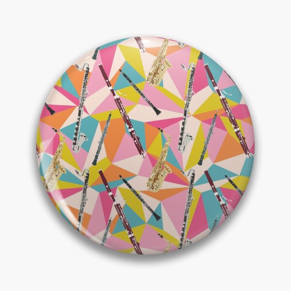 Item preview, Reed Quintet Geometric Pattern designed and sold by cleverclarinet.