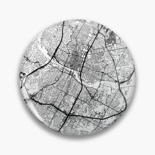 Item preview, Austin, Texas Map Art (White) designed and sold by HawkstoneDesign.