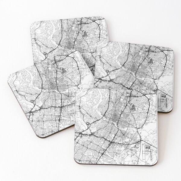 Item preview, Austin, Texas Map Art (White) designed and sold by HawkstoneDesign.