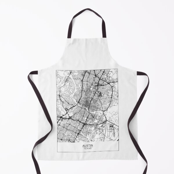 Item preview, Austin, Texas Map Art (White) designed and sold by HawkstoneDesign.