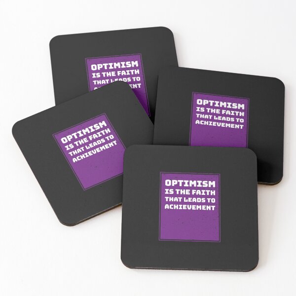 Item preview, Optimism Is The Faith That Leads To Achievement  designed and sold by retro87tee.