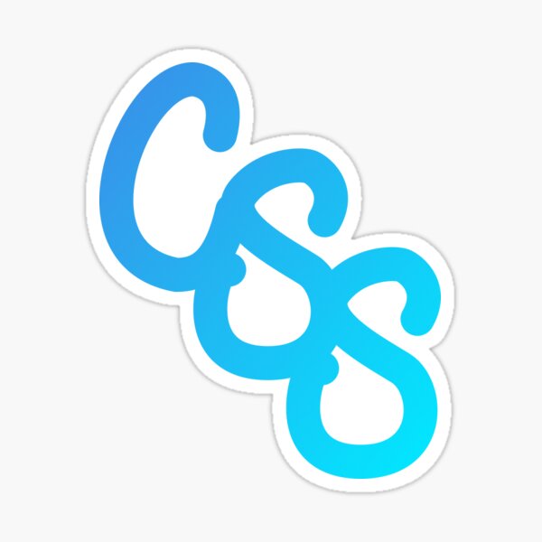 CSS Letters in Blues Sticker