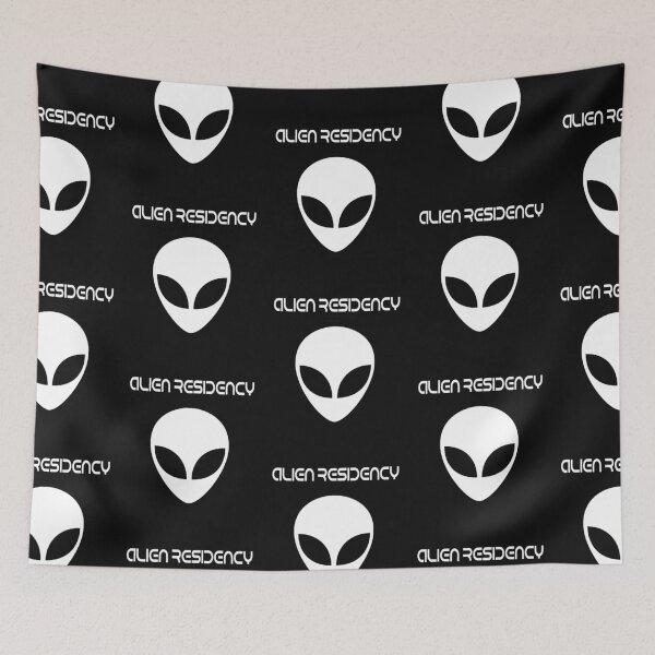 Item preview, Sci Fi Alien Head White Residency designed and sold by stevenwoodcock.