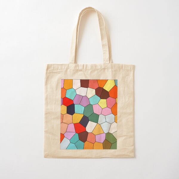 Voronoi Diagram Crowd Series Cotton Tote Bag