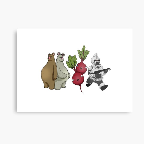 Bears, Beets, Battlestar Galactica Horizontal Design Metal Print