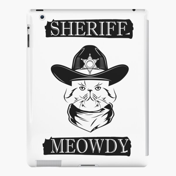 Meowdy - Funny Mashup Between Meow and Howdy Cat Meme iPad Case