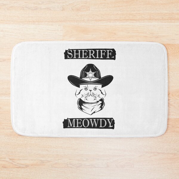 Item preview, Meowdy - Sheriff Meody - Funny Mashup Between Meow and Howdy - Cat Meme - vintage cat designed and sold by YourTypicalMood.