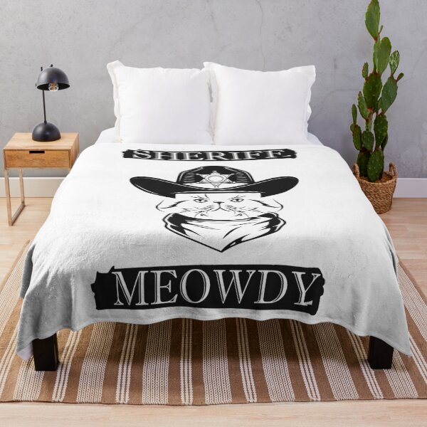Item preview, Meowdy - Sheriff Meody - Funny Mashup Between Meow and Howdy - Cat Meme - vintage cat designed and sold by YourTypicalMood.