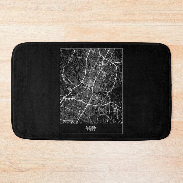 Item preview, Austin, Texas Map Art (Black) designed and sold by HawkstoneDesign.