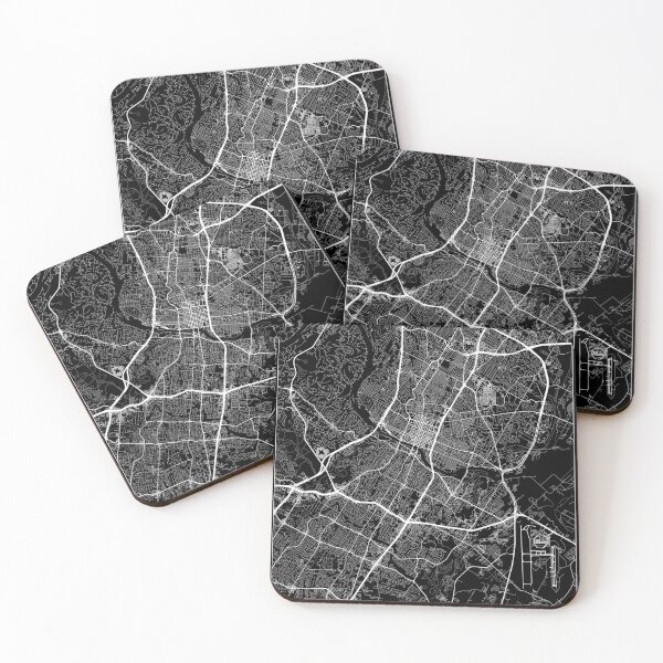 Item preview, Austin, Texas Map Art (Black) designed and sold by HawkstoneDesign.