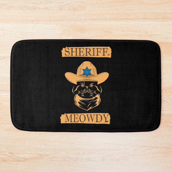 Item preview, Meowdy - Sheriff Meody - Funny Mashup Between Meow and Howdy - Cat Meme - vintage cat designed and sold by YourTypicalMood.