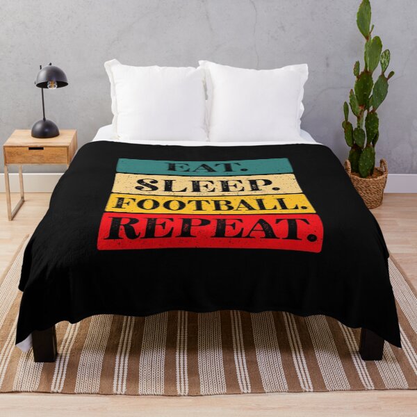 Item preview, Eat, Sleep, Football, Repeat Essential Classic Sticker And Shirt Design designed and sold by Glike.