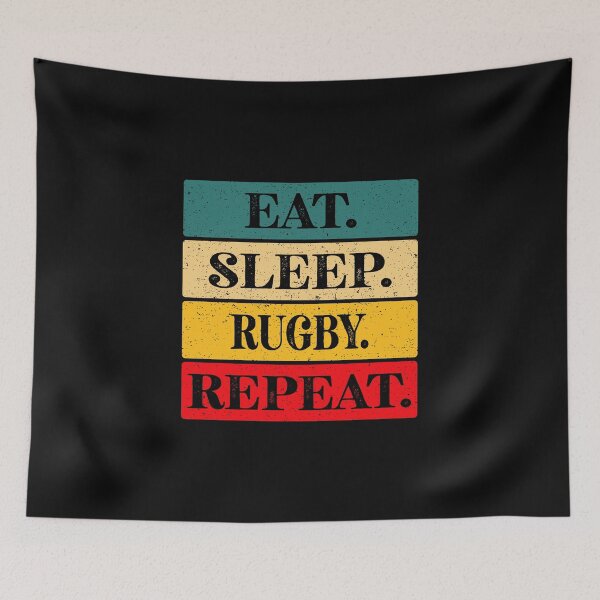 Item preview, Eat, Sleep, Rugby, Repeat Essential Classic Sticker And Shirt Design designed and sold by Glike.