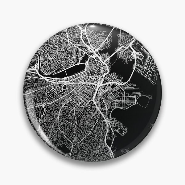 Item preview, Boston, Massachusetts Map Art (Black) designed and sold by HawkstoneDesign.