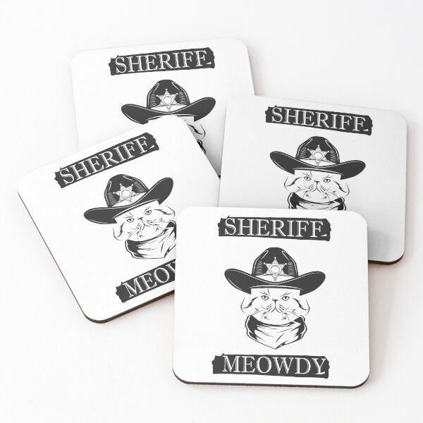 Item preview, Meowdy - Sheriff Meody - Funny Mashup Between Meow and Howdy - Cat Meme - vintage cat designed and sold by YourTypicalMood.