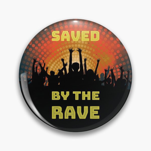Item preview, Saved By The Rave - We Crave The Dance Floor 2021 - Amarillo Rojo Negro designed and sold by NoMatterLab.