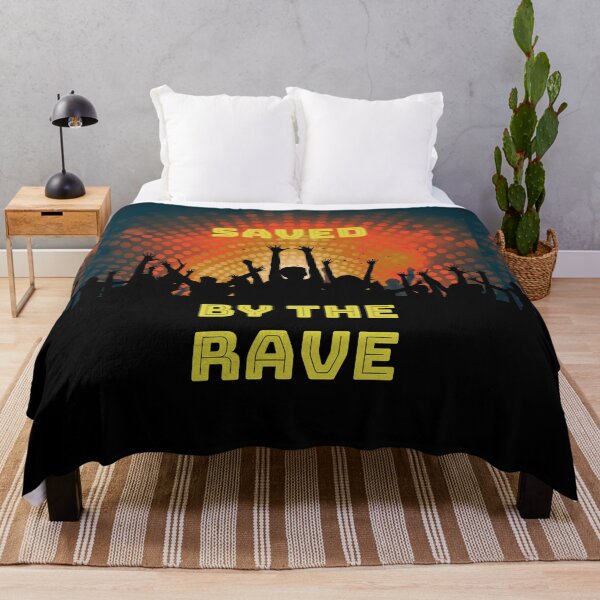 Item preview, Saved By The Rave - We Crave The Dance Floor 2021 - Yellow Red Black designed and sold by NoMatterLab.
