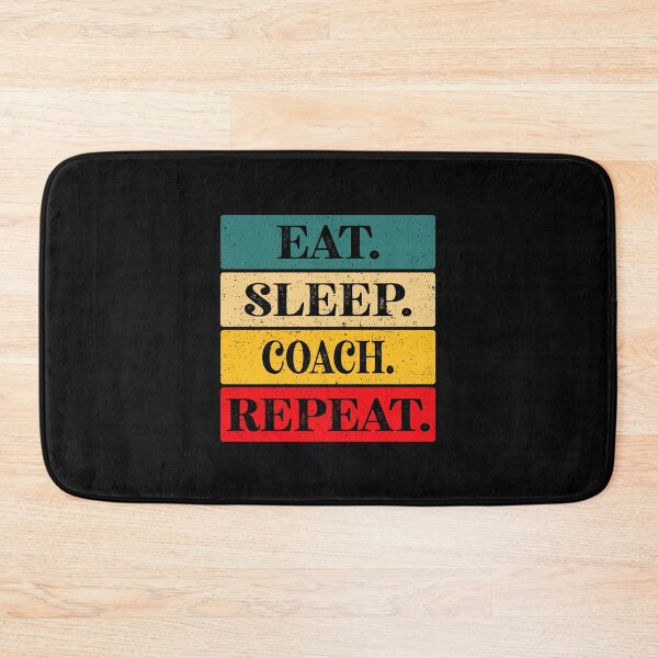 Item preview, Eat, Sleep, Coach, Repeat Essential Classic Sticker And Shirt Design designed and sold by Glike.