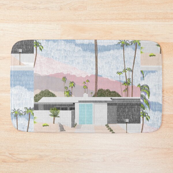 Item preview, Palm Springs illustration minimalist colored pencil summer time designed and sold by etmeusmoi.