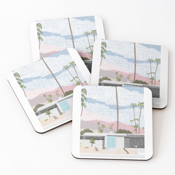Item preview, Palm Springs illustration minimalist colored pencil summer time designed and sold by DANE_Projects.