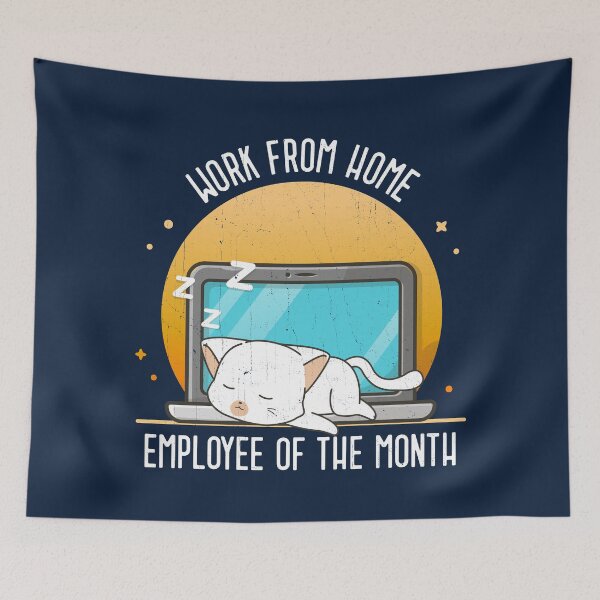 Item preview, Work From Home Employee Of The Month designed and sold by KennefRiggles.
