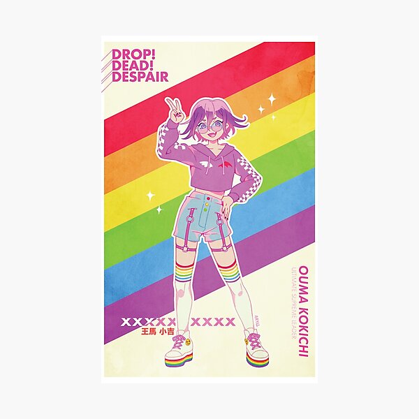 NEW DANGANRONPA V3 — Kokichi Ouma (DROP! DEAD! DESPAIR!) Photographic Print