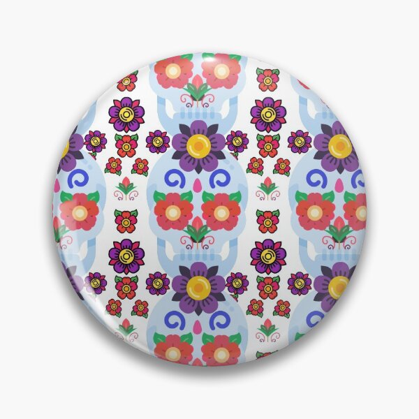 Item preview, Blooming Skulls designed and sold by PatternsRUs.