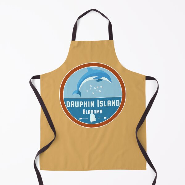 Item preview, Dauphin Island, Alabama Retro AL Ocean Dolphin Badge designed and sold by palmettodigital.