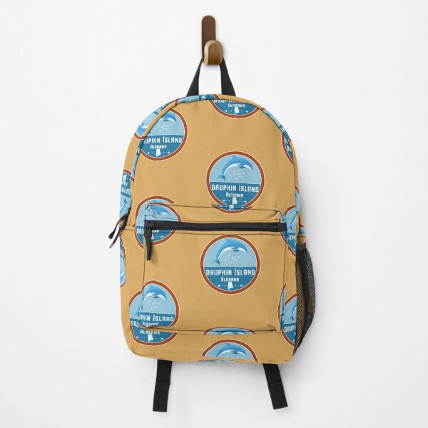 Item preview, Dauphin Island, Alabama Retro AL Ocean Dolphin Badge designed and sold by palmettodigital.