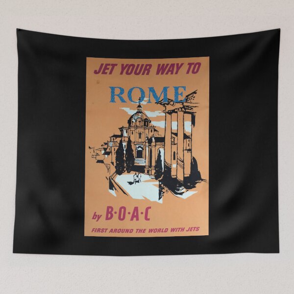 Item preview, retro classic Rome poster designed and sold by CorasPosters.