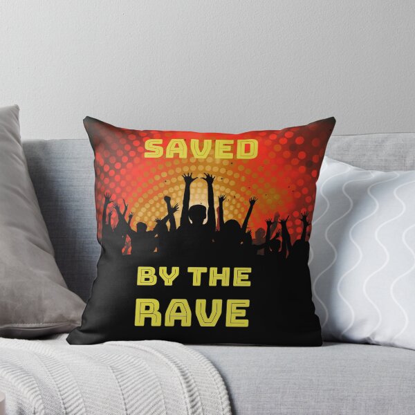 Item preview, Saved By The Rave - Reach For The Lasers - Party Hard 2021 - Yellow Red Black designed and sold by NoMatterLab.