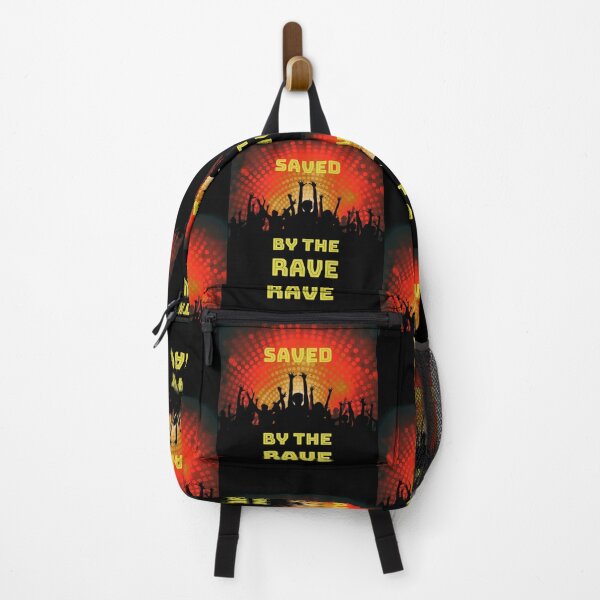 Item preview, Saved By The Rave - Reach For The Lasers - Party Hard 2021 - Yellow Red Black designed and sold by NoMatterLab.