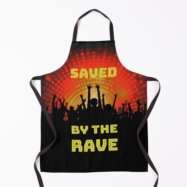 Item preview, Saved By The Rave - Reach For The Lasers - Party Hard 2021 - Yellow Red Black designed and sold by NoMatterLab.