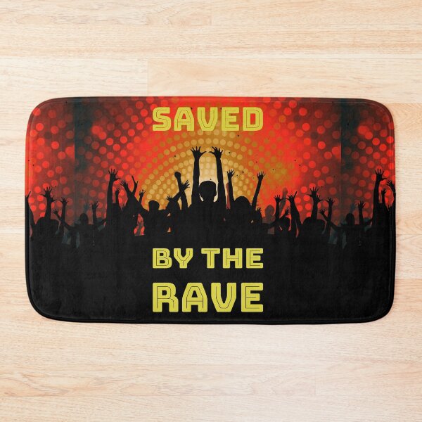 Item preview, Saved By The Rave - Reach For The Lasers - Party Hard 2021 - Yellow Red Black designed and sold by NoMatterLab.