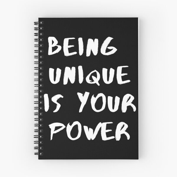 Item preview, Being unique is your power. Text only design. White text. Capitals. designed and sold by JellyBeenzz.